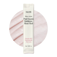 Маска Su:m37 Micro-Active Pink Vitamin Bubbletox Mask Pack
